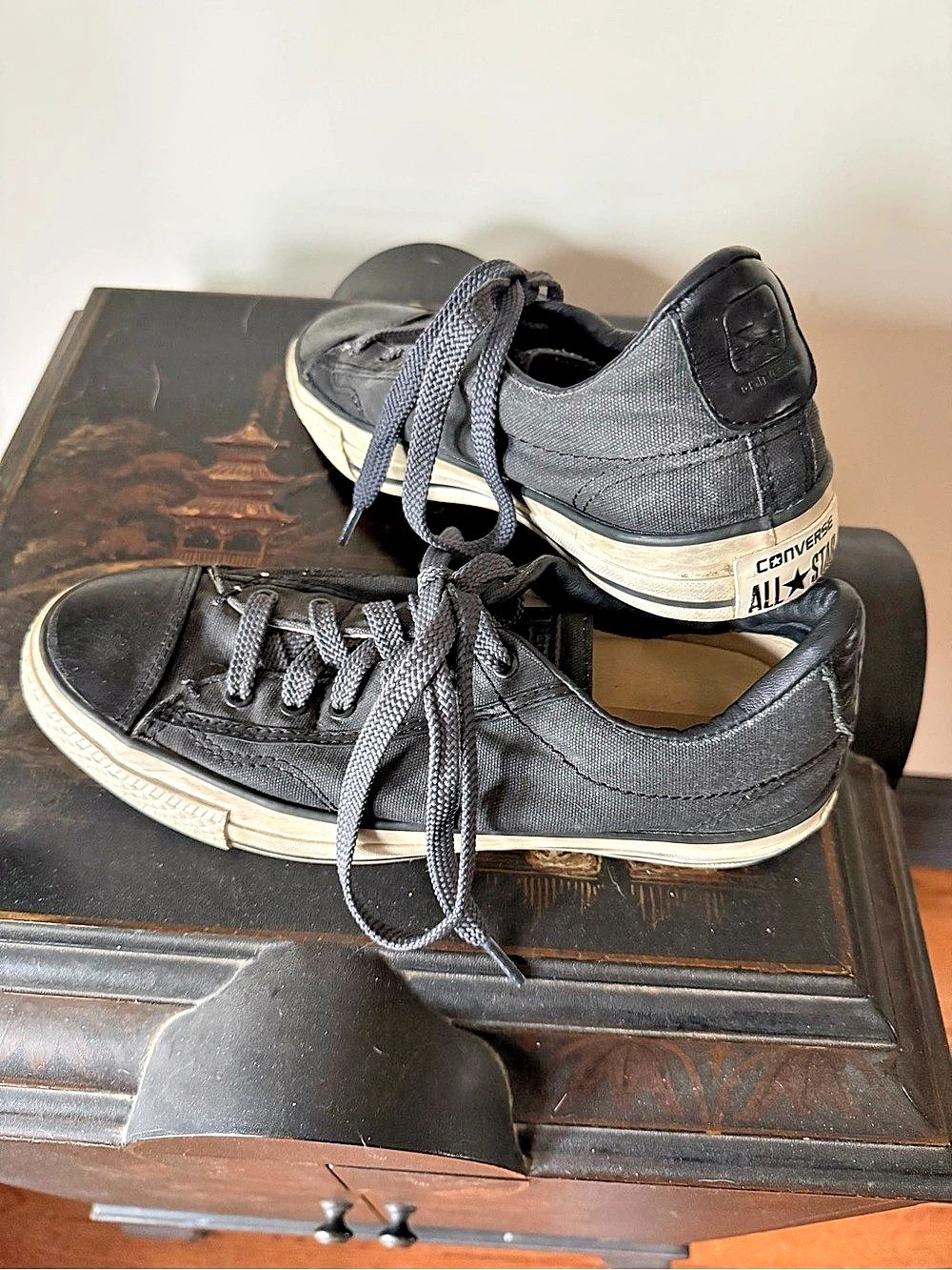 John Varvatos Converse Chuck Taylor All Star Low Top Black Sneakers